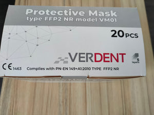 Mascherina monouso FFP2 NR model VM01 - Confezione 20 pezzi