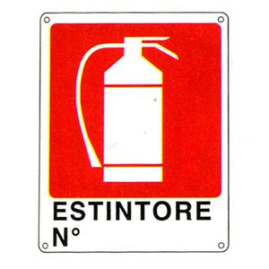 cartello "estintore n° "
