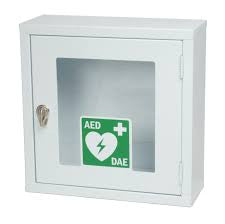 Cassetta per defibrillatore con allarme