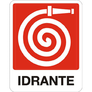 cartello "Idrante" con scritta