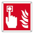 cartello pulsante di allarme antincendio